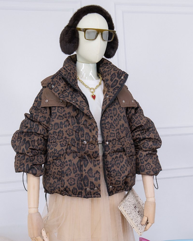 Chaqueta Animal Print Puffer