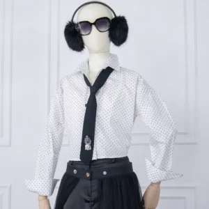 Camisa cropped puntos